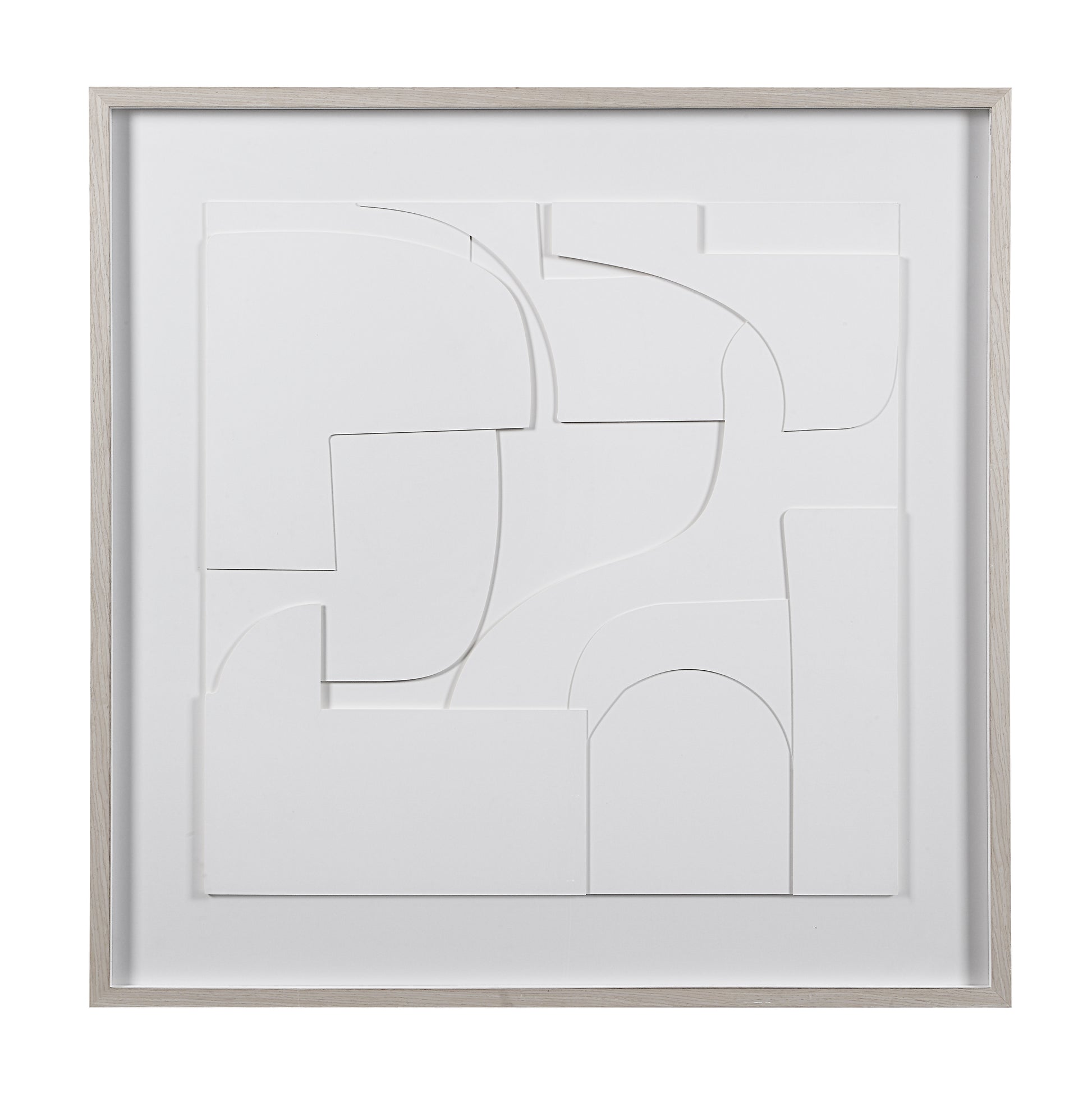 Stardust 48" Wide Wall Art, Matte White-Wall Art-DECOROLALA