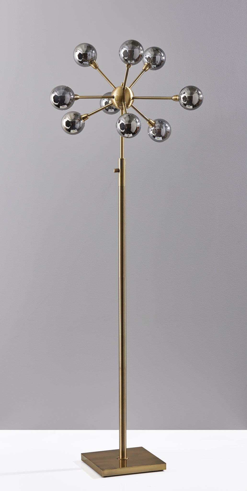 Starling LED Floor Lamp - Sputnik Brass 9-Arm-Lighting-DECOROLALA