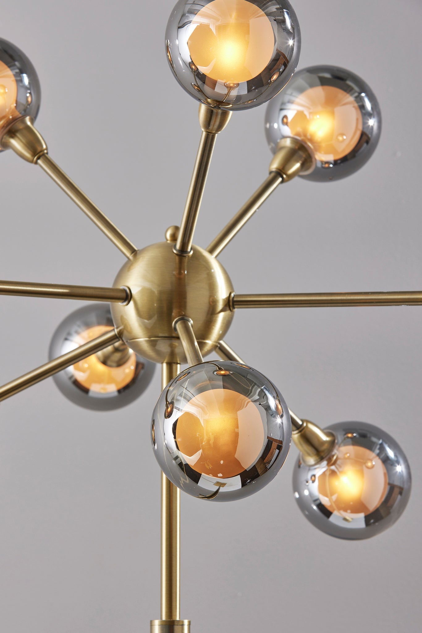 Starling LED Floor Lamp - Sputnik Brass 9-Arm-Lighting-DECOROLALA