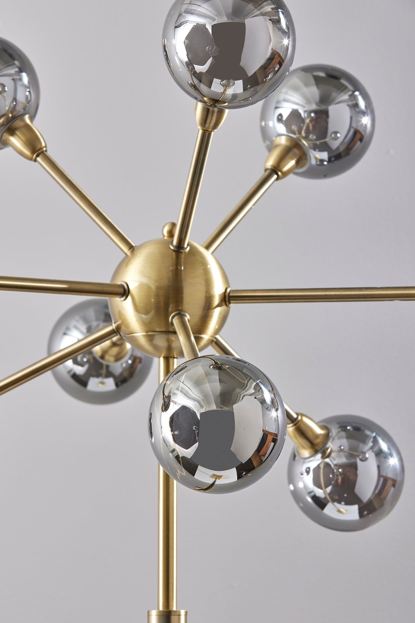 Starling LED Floor Lamp - Sputnik Brass 9-Arm-Lighting-DECOROLALA