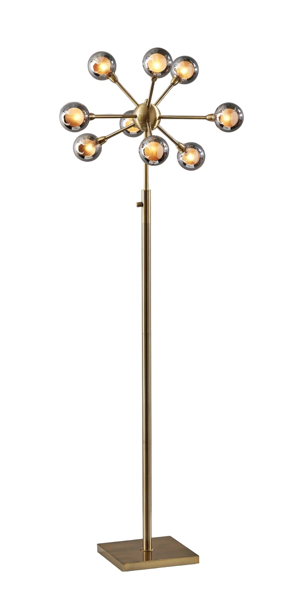 Starling LED Floor Lamp - Sputnik Brass 9-Arm-Lighting-DECOROLALA