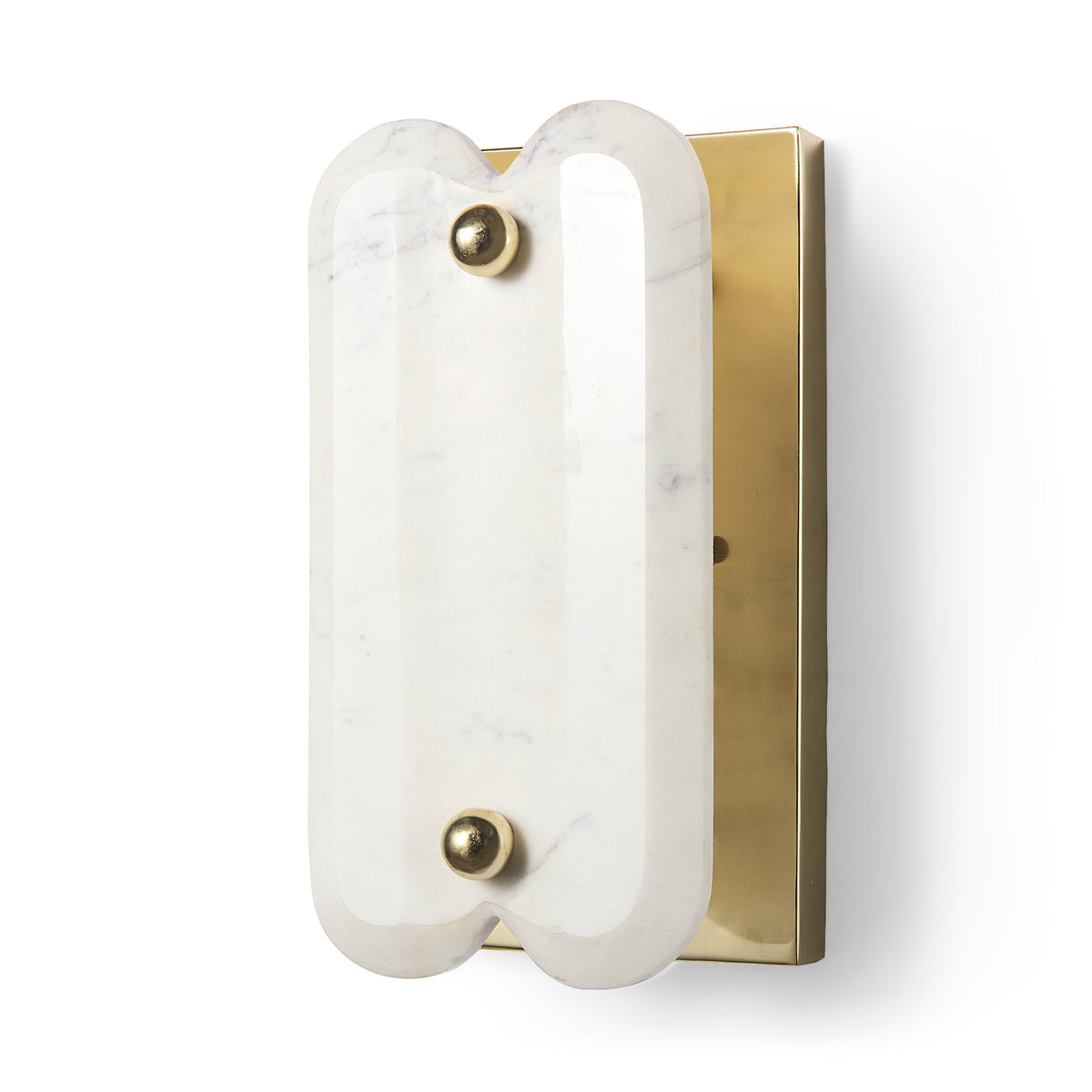 Stein 5L x 6W Gold W/ White Marble Shade Wall Sconce-Wall Sconces-DECOROLALA