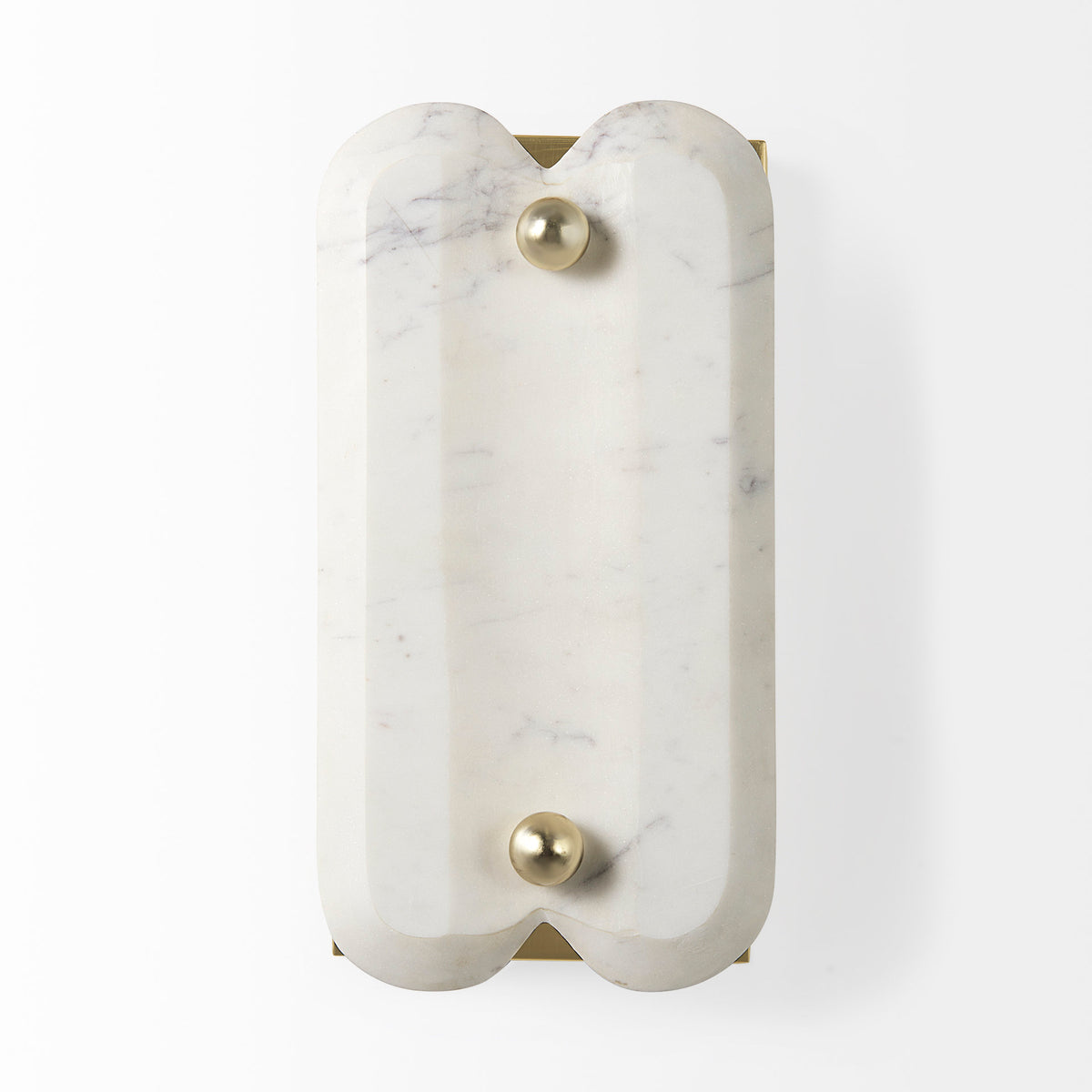 Stein 5L x 6W Gold W/ White Marble Shade Wall Sconce-Wall Sconces-DECOROLALA