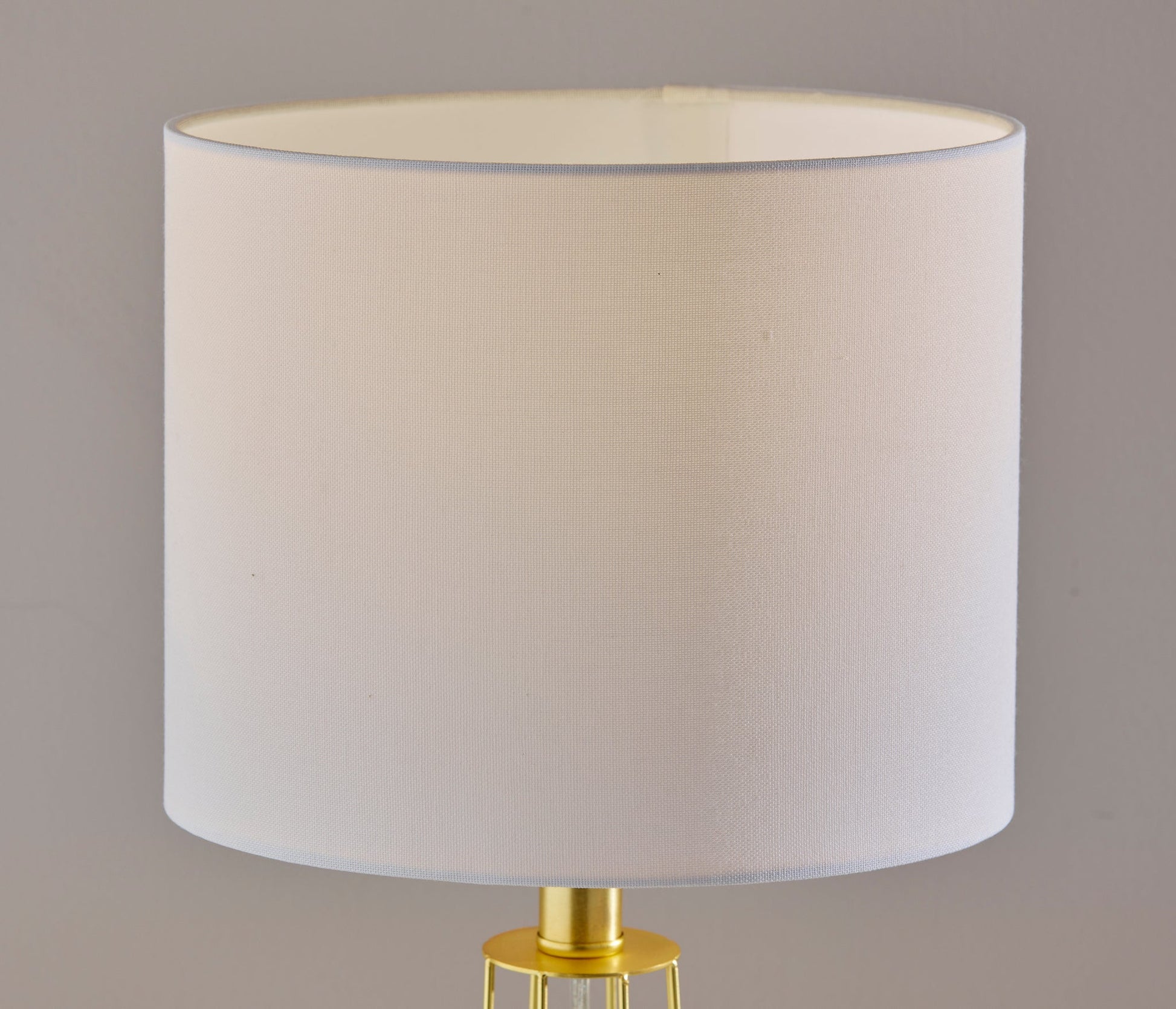 Stella Table Lamp 2-Pack - Brass Cage White Shade-Lighting-DECOROLALA