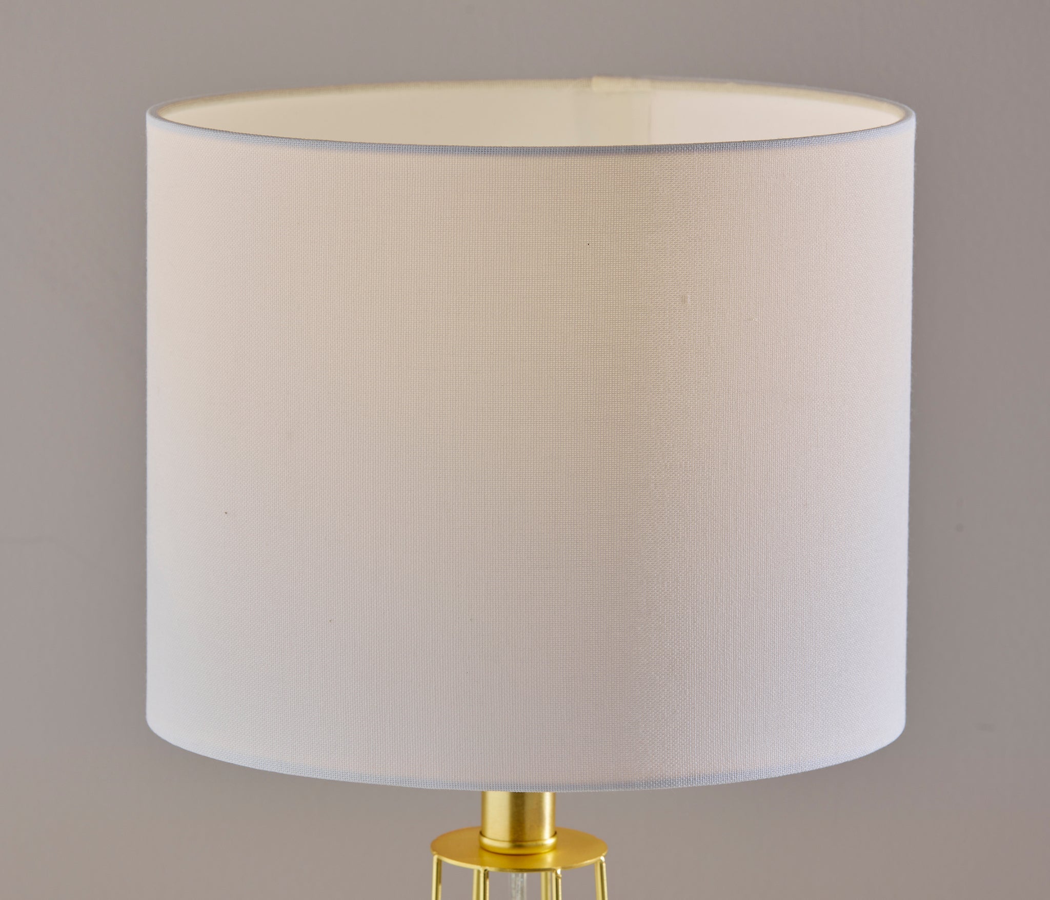Stella Table Lamp 2-Pack - Brass Cage White Shade-Lighting-DECOROLALA