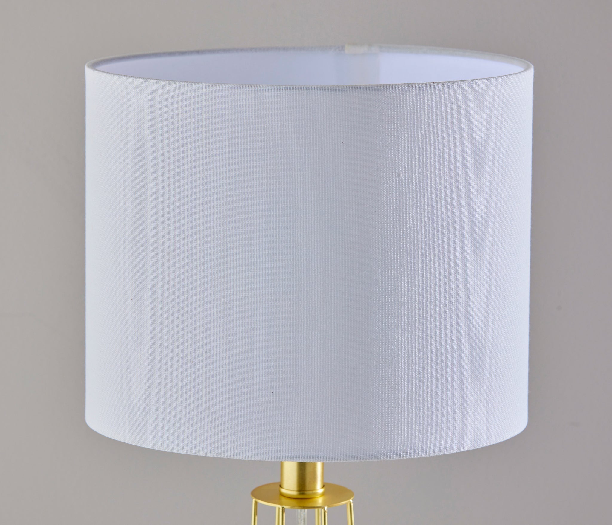 Stella Table Lamp 2-Pack - Brass Cage White Shade-Lighting-DECOROLALA