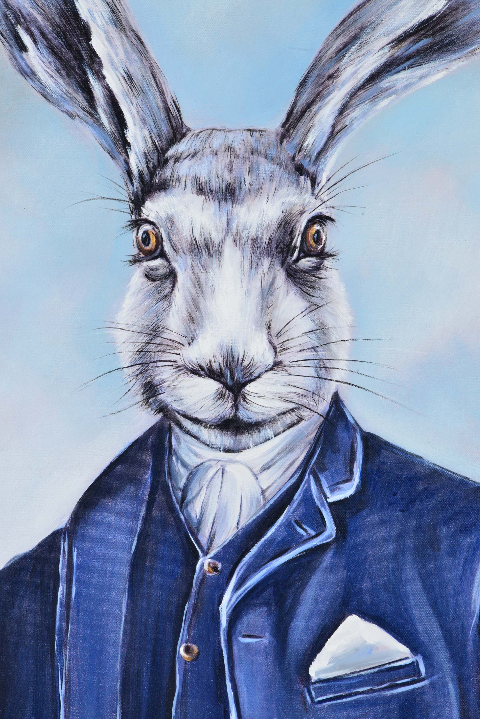 Stephens 36" Wide Canvas Art, Blue-Canvas Art-DECOROLALA