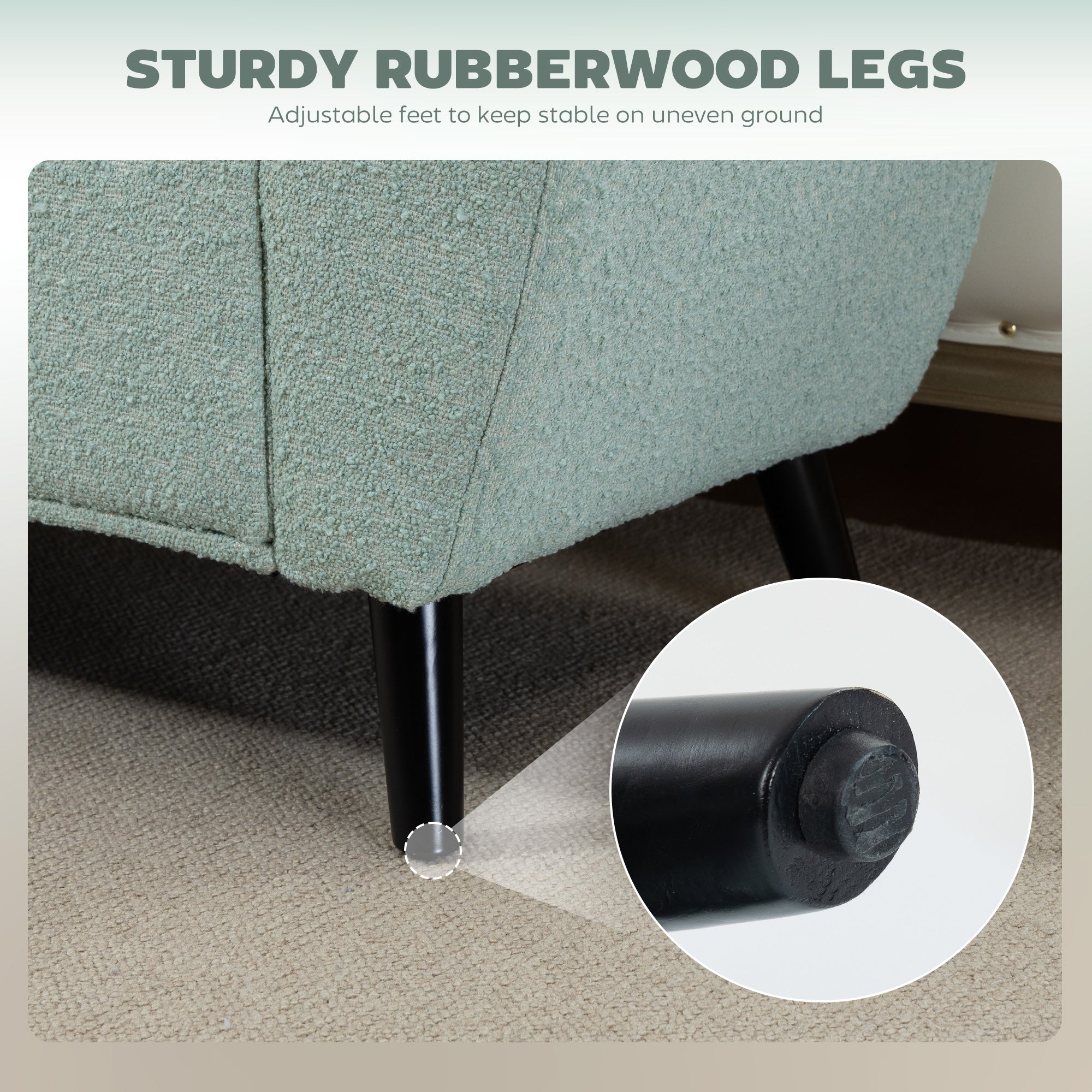 Storage Ottoman Bench - Green 55"-DECOROLALA