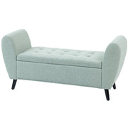 Storage Ottoman Bench - Green 55"-DECOROLALA