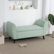 Storage Ottoman Bench - Green 55"-DECOROLALA