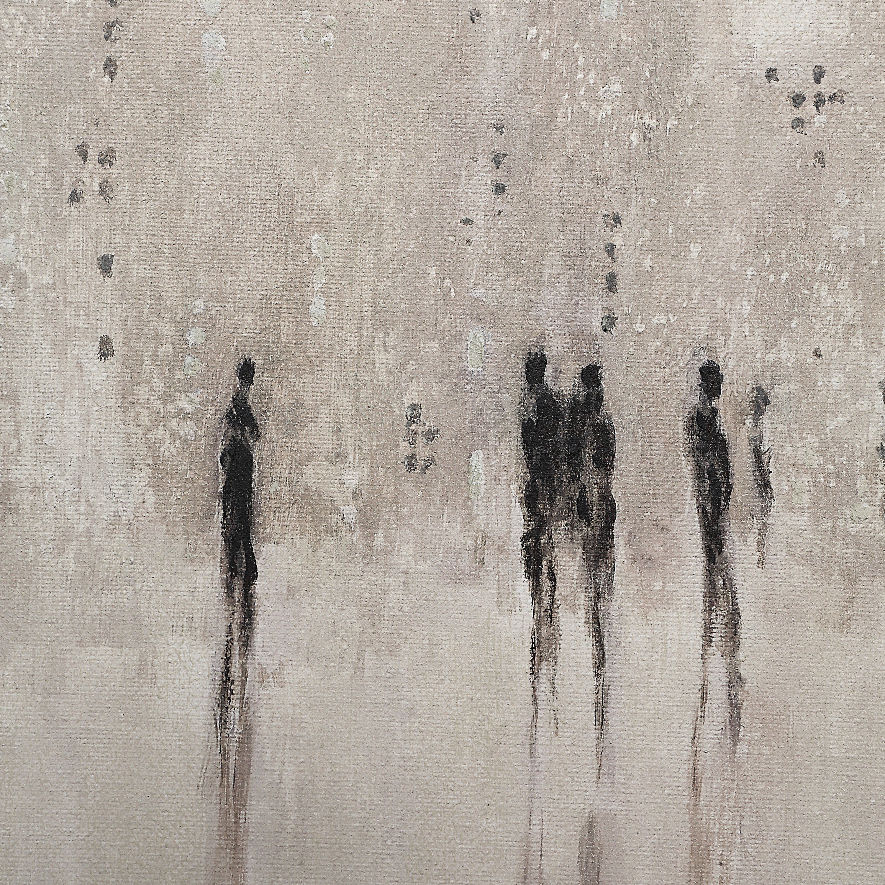 Storia 40" H x 30" W Canvas Art, Beige-Canvas Art-DECOROLALA