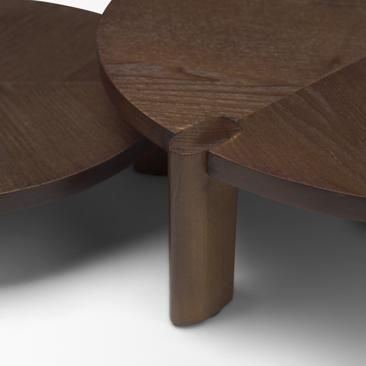 Stow Dark Brown Walnut Wood Risers (Set of 2)-Trays-DECOROLALA