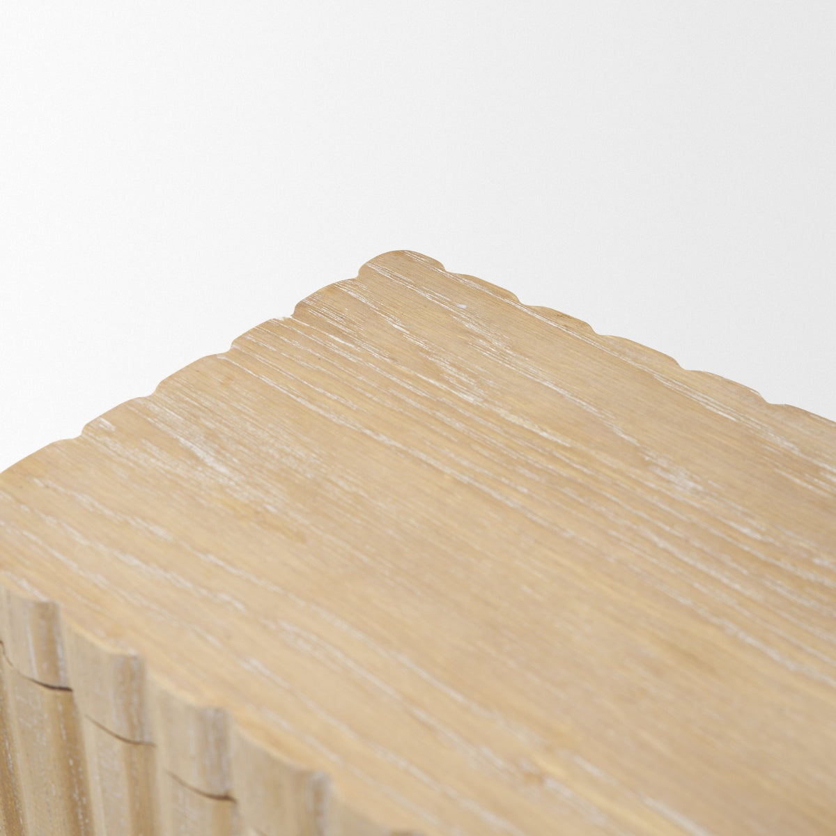 Strata Fluted Walnut Wood Decorative Box Set-Boxes-DECOROLALA