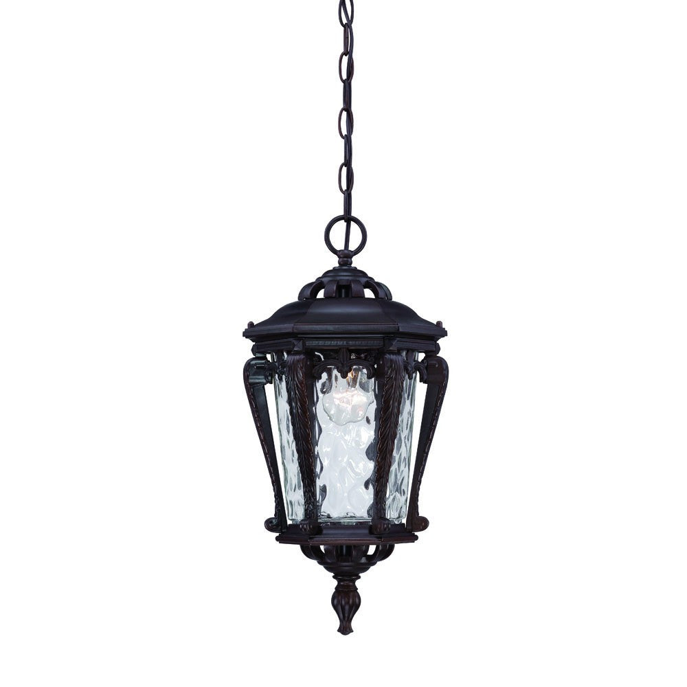 Stratford 1-Light Architectural Bronze Hanging Light-Chandeliers-DECOROLALA