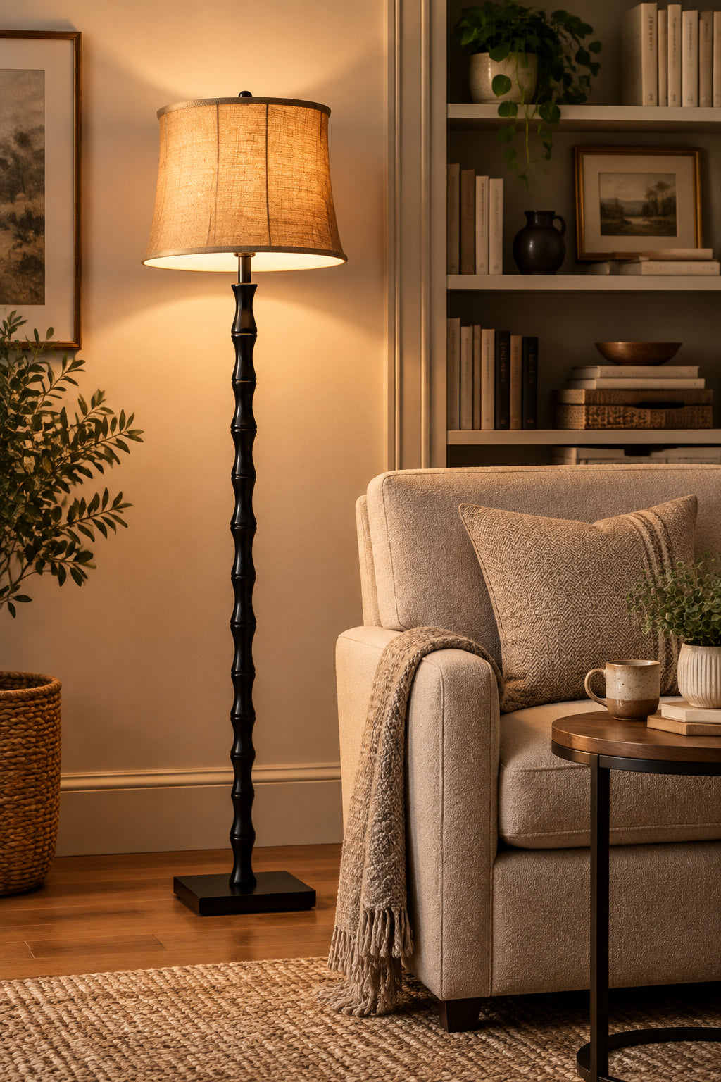 Stratton Floor Lamp - Black-Lighting-DECOROLALA