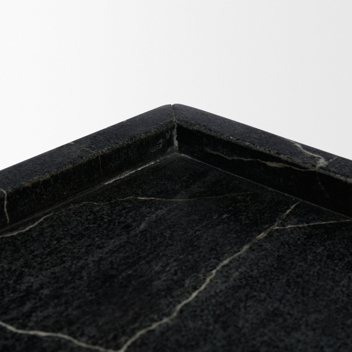 Stratus Gray Marble Square Decorative Tray-Trays-DECOROLALA