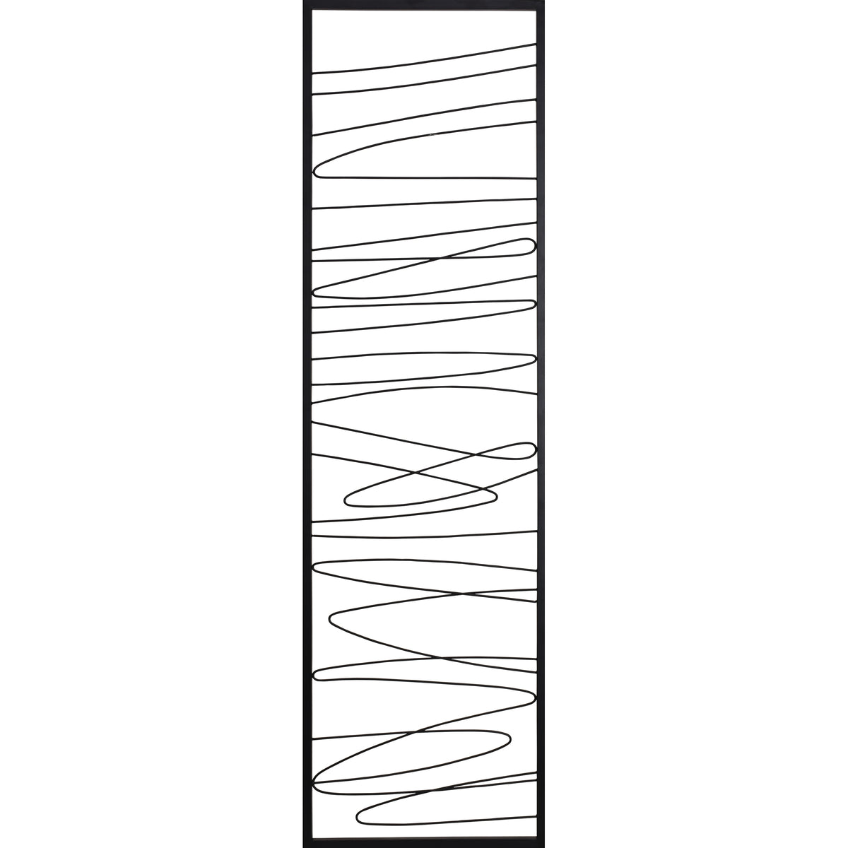 Studio Line - Linear 19.8" Wide Wall Art, Black-Wall Art Prints-DECOROLALA