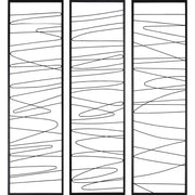 Studio Line - Linear 19.8" Wide Wall Art, Black-Wall Art Prints-DECOROLALA