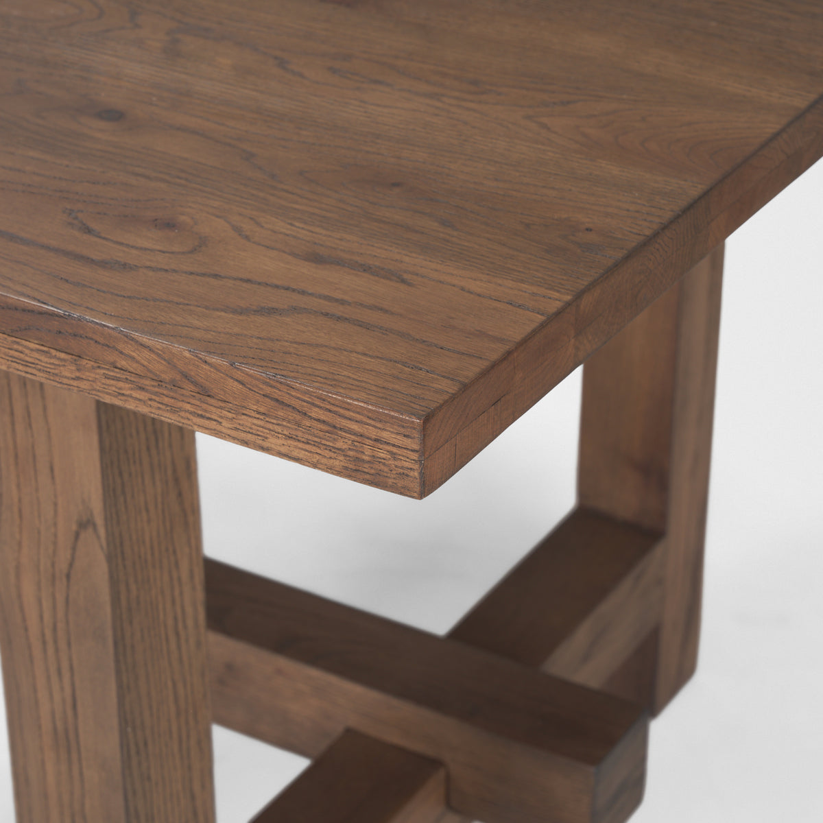 Suke 84"L x 42"W Rectangular Trestle Dining Table | Wood | Seats 8-Dining Tables-DECOROLALA