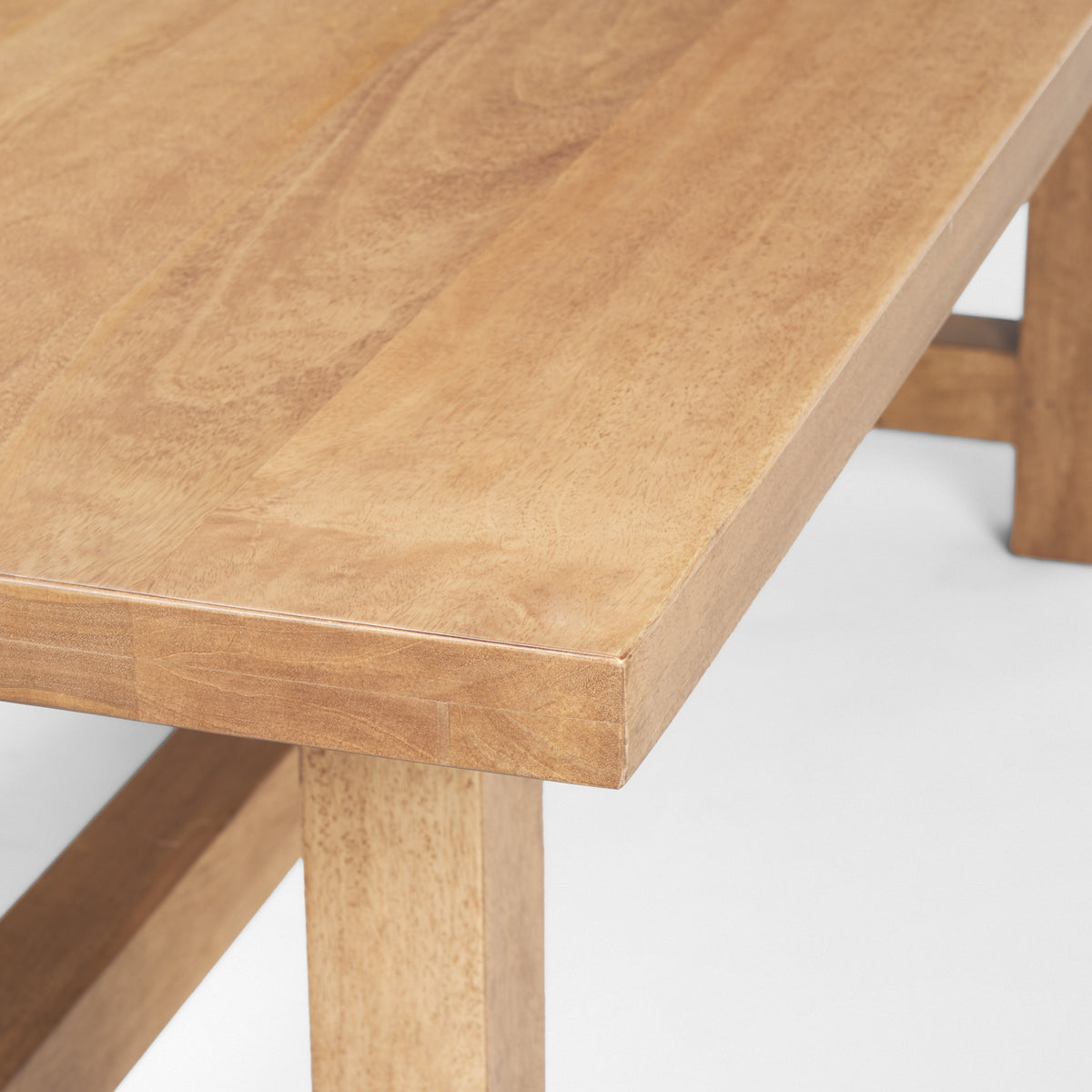 Suke 84"L x 42"W Rectangular Trestle Dining Table | Wood | Seats 8-Dining Tables-DECOROLALA