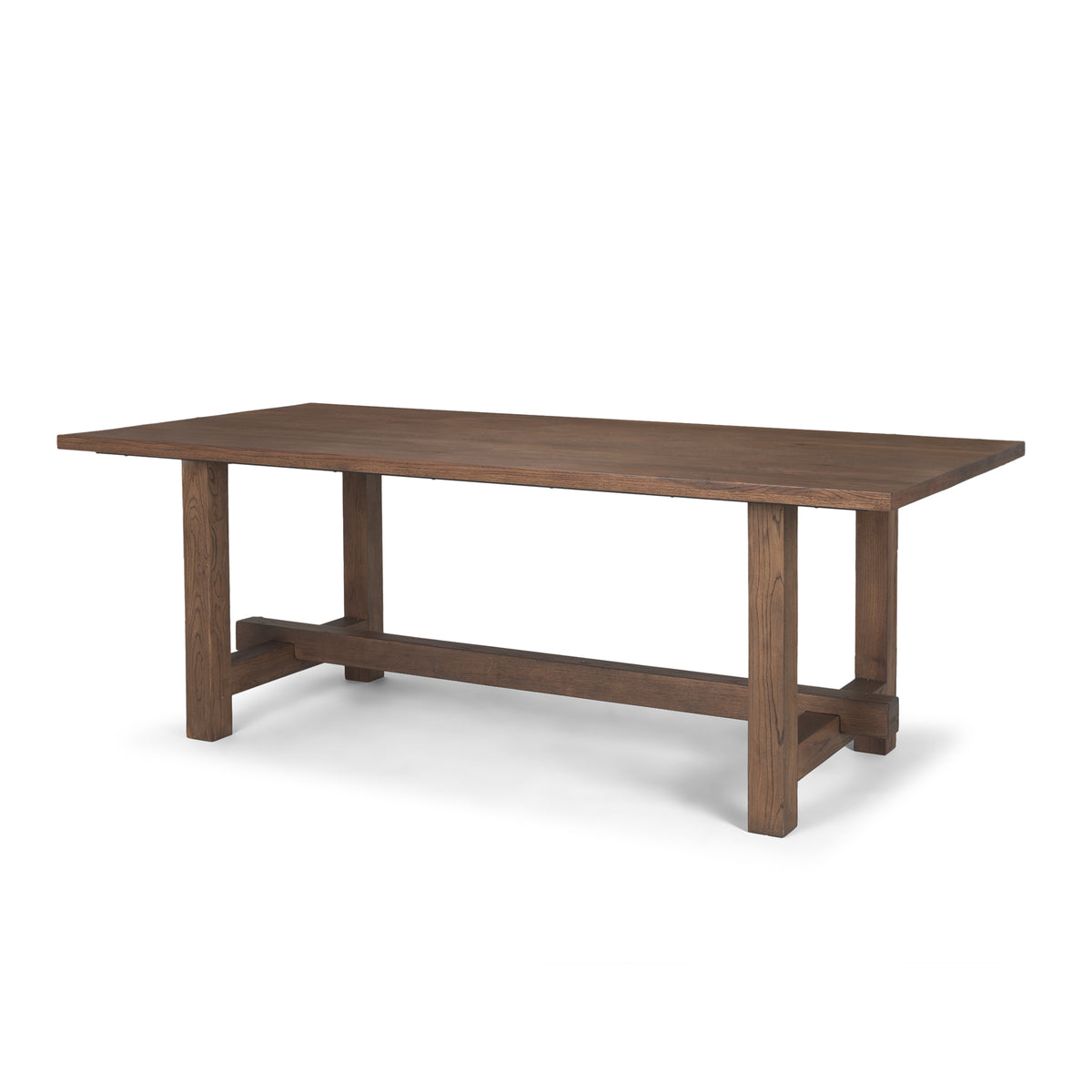 Suke 84"L x 42"W Rectangular Trestle Dining Table | Wood | Seats 8-Dining Tables-DECOROLALA
