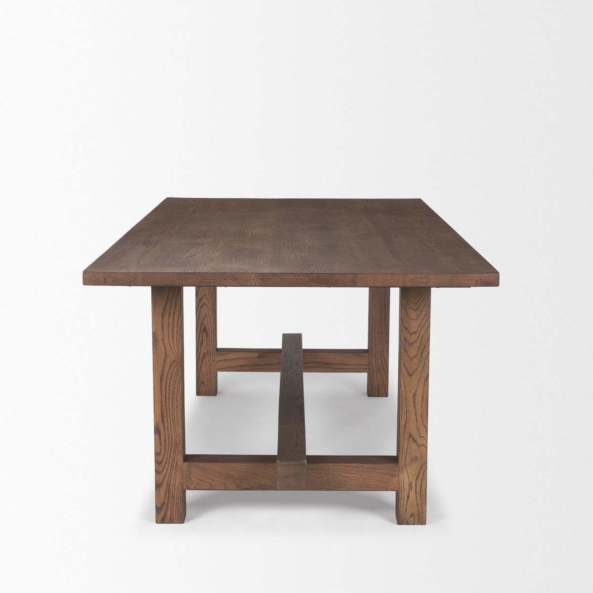 Suke 84"L x 42"W Rectangular Trestle Dining Table | Wood | Seats 8-Dining Tables-DECOROLALA