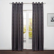 Sumatra Elegant Jacquard Diamond Design Light Filtering Grommet Curtain-Curtains-DECOROLALA