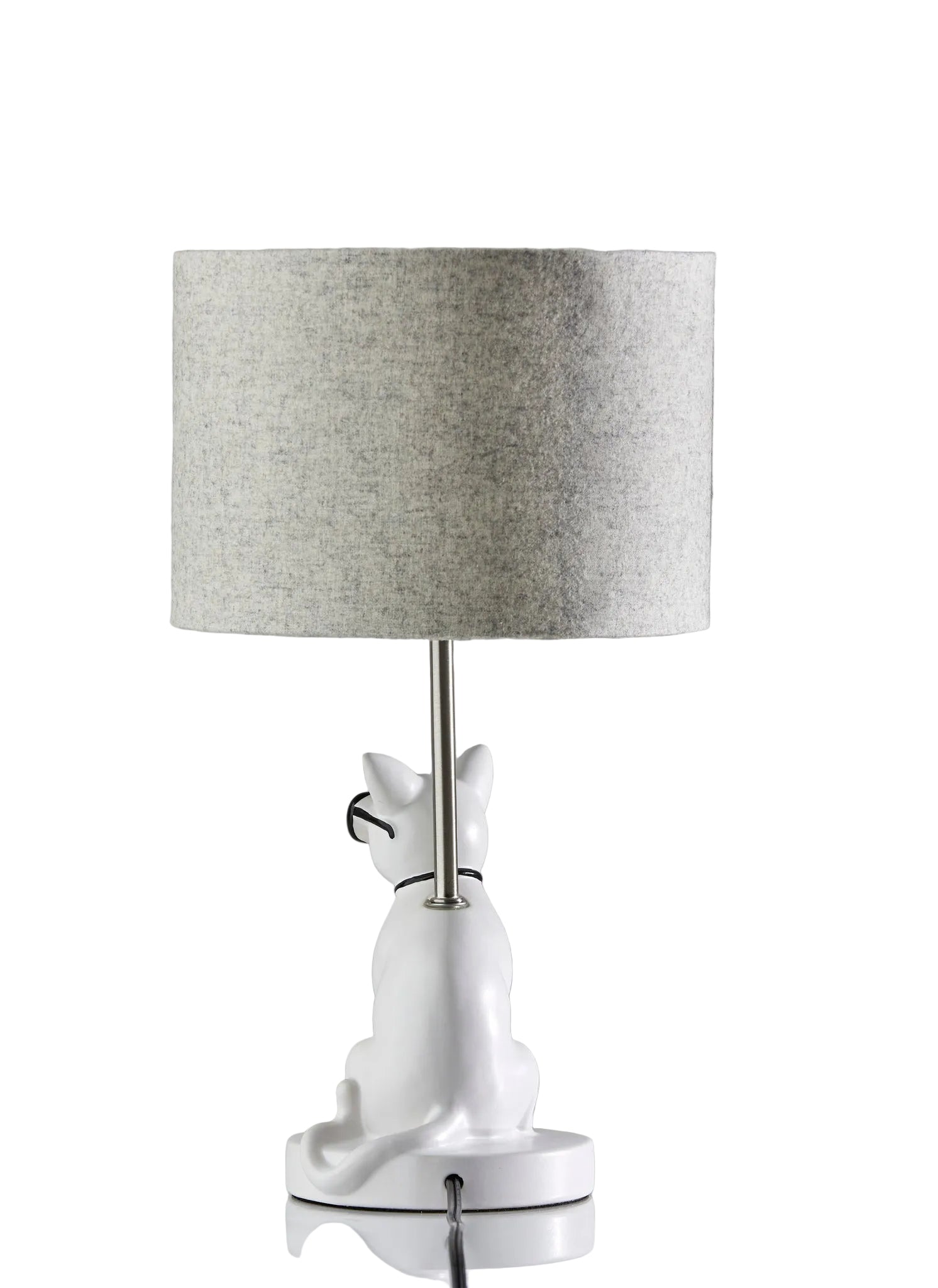 Sunny Cat Table Lamp - White Resin-Lighting-DECOROLALA