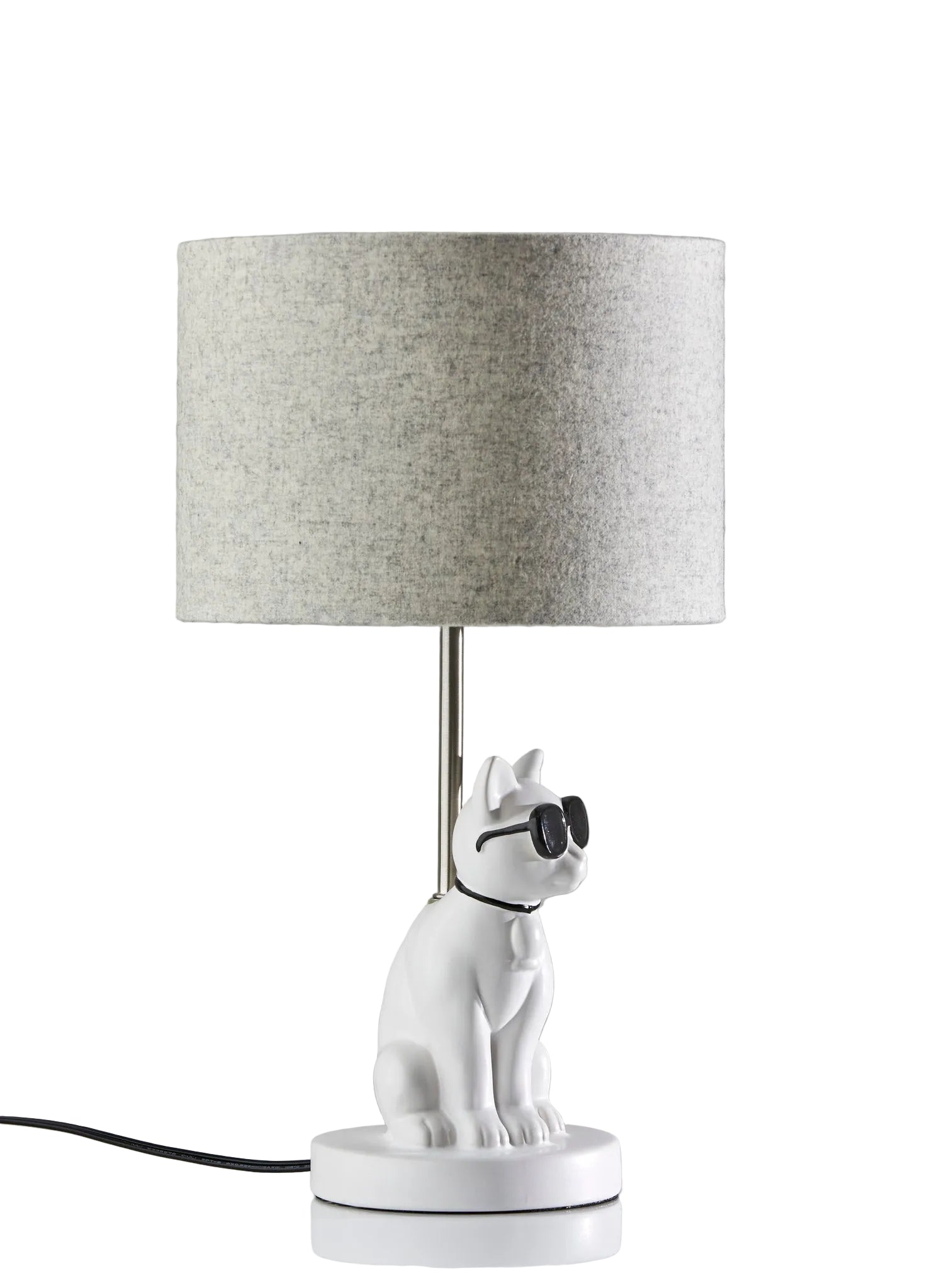 Sunny Cat Table Lamp - White Resin-Lighting-DECOROLALA