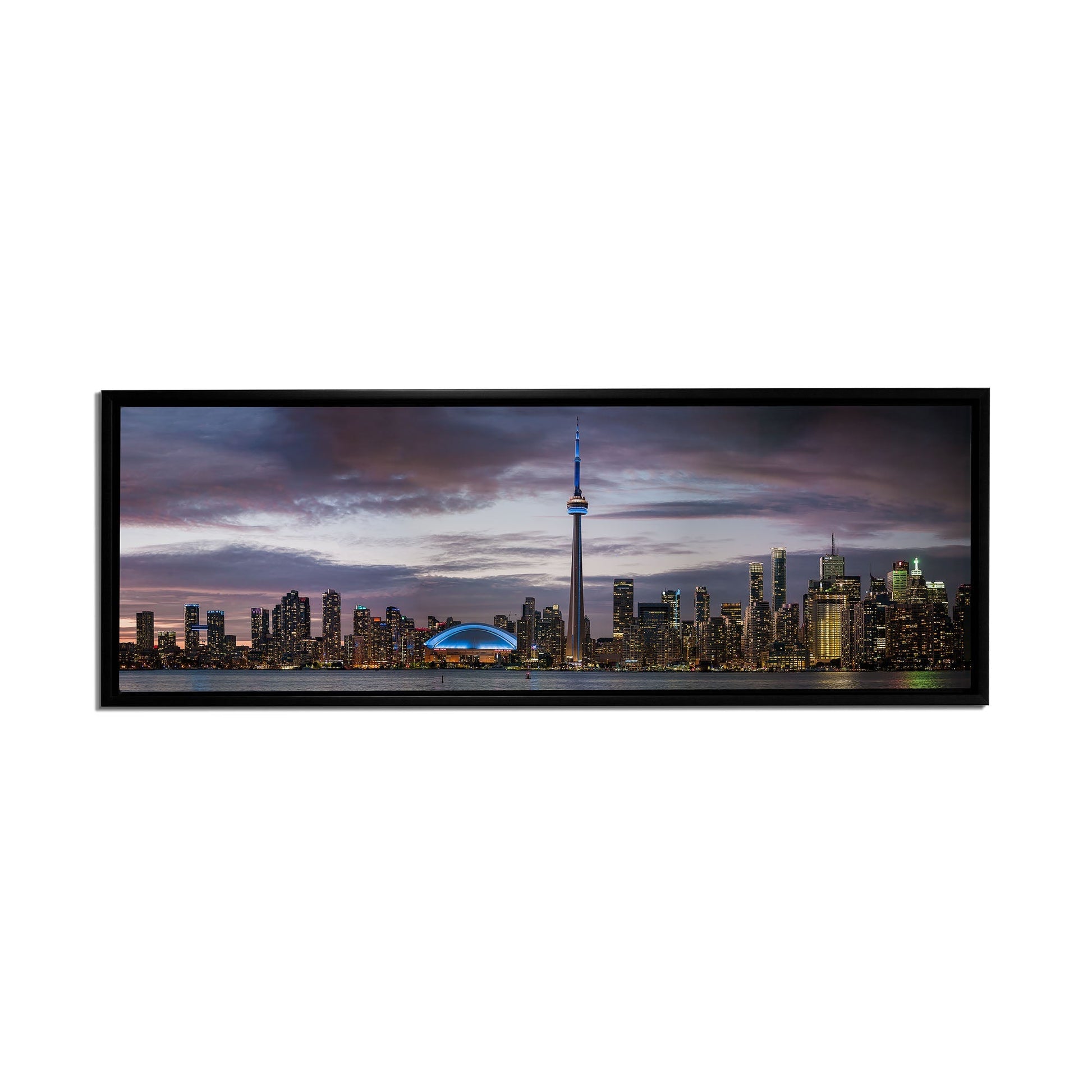 Sunset of Toronto, CN tower, Roger Center-Cities Skyline-RGB varnish-Wall Art-DECOROLALA