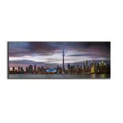 Sunset of Toronto, CN tower, Roger Center-Cities Skyline-RGB varnish-Wall Art-DECOROLALA