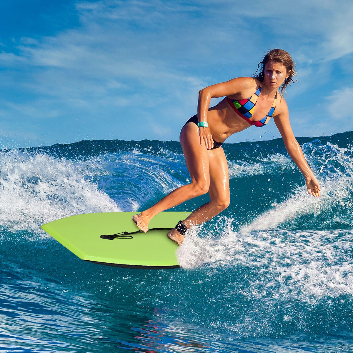 Super Surfing Lightweight Bodyboard with Leash-L-Surfing-DECOROLALA