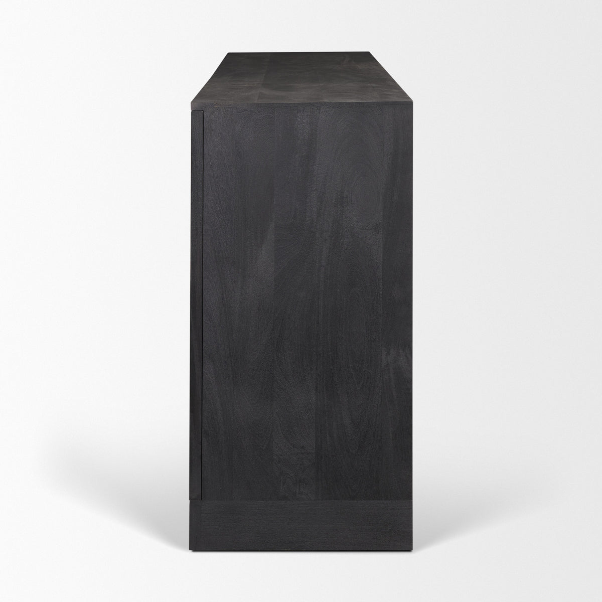Suri Light Brown Wood w/ Glass Doors Sideboard-Sideboards & Buffets-DECOROLALA