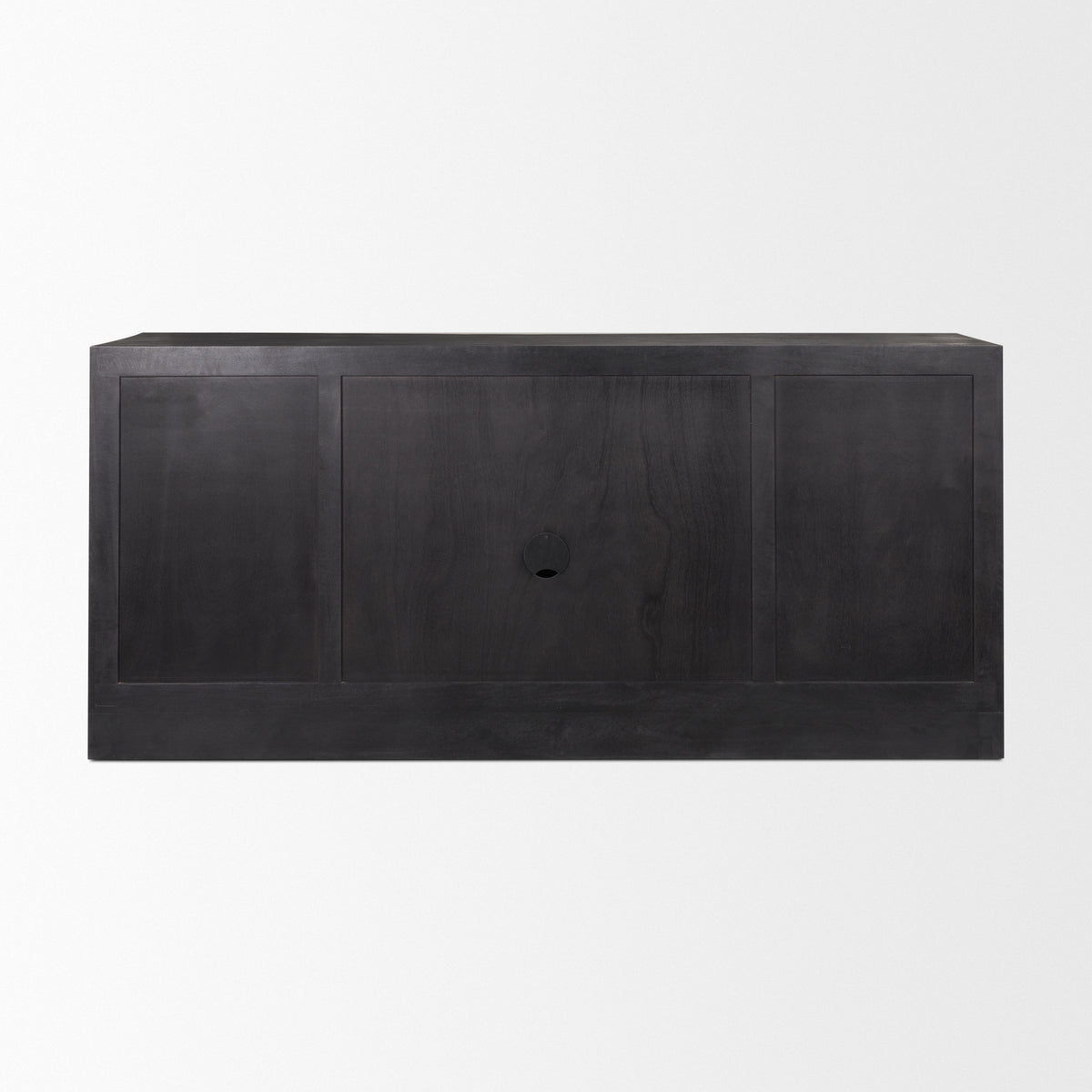Suri Light Brown Wood w/ Glass Doors Sideboard-Sideboards & Buffets-DECOROLALA