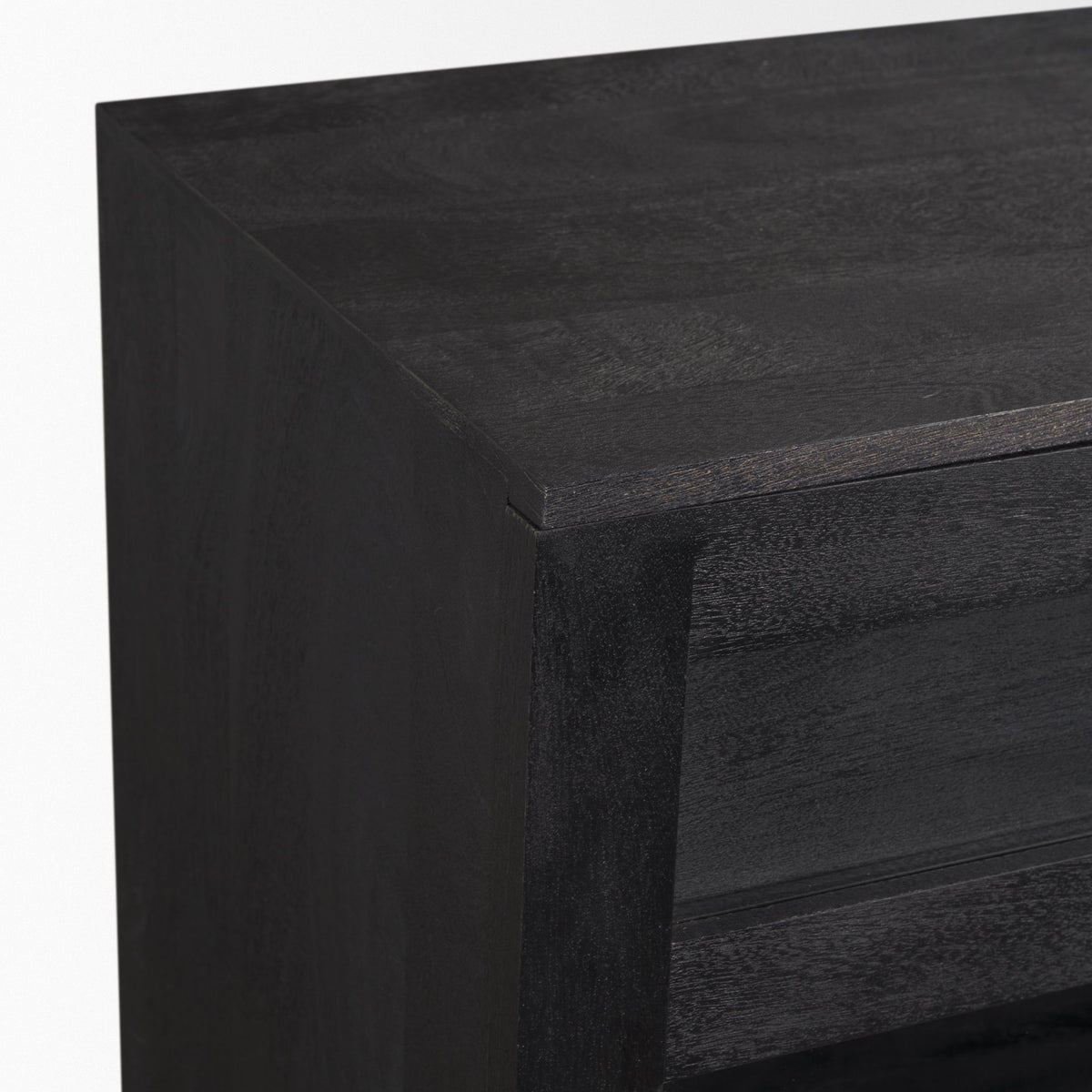 Suri Light Brown Wood w/ Glass Doors Sideboard-Sideboards & Buffets-DECOROLALA