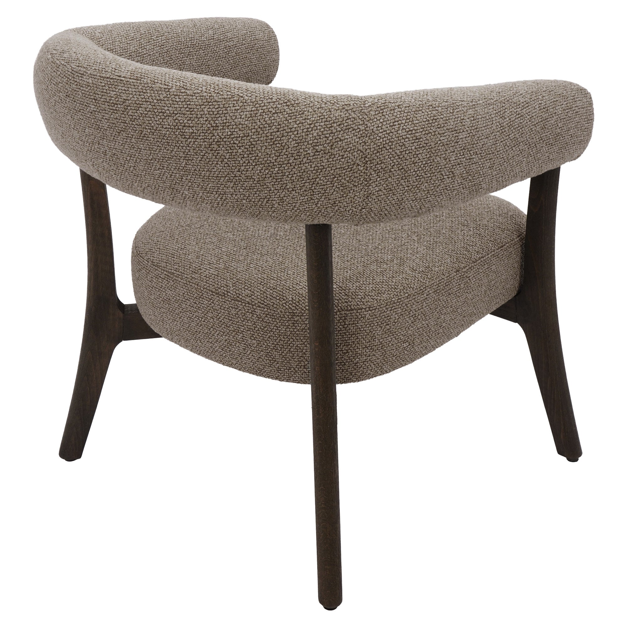 Surin Accent Armchair - Brown Plush Side Chair-DECOROLALA