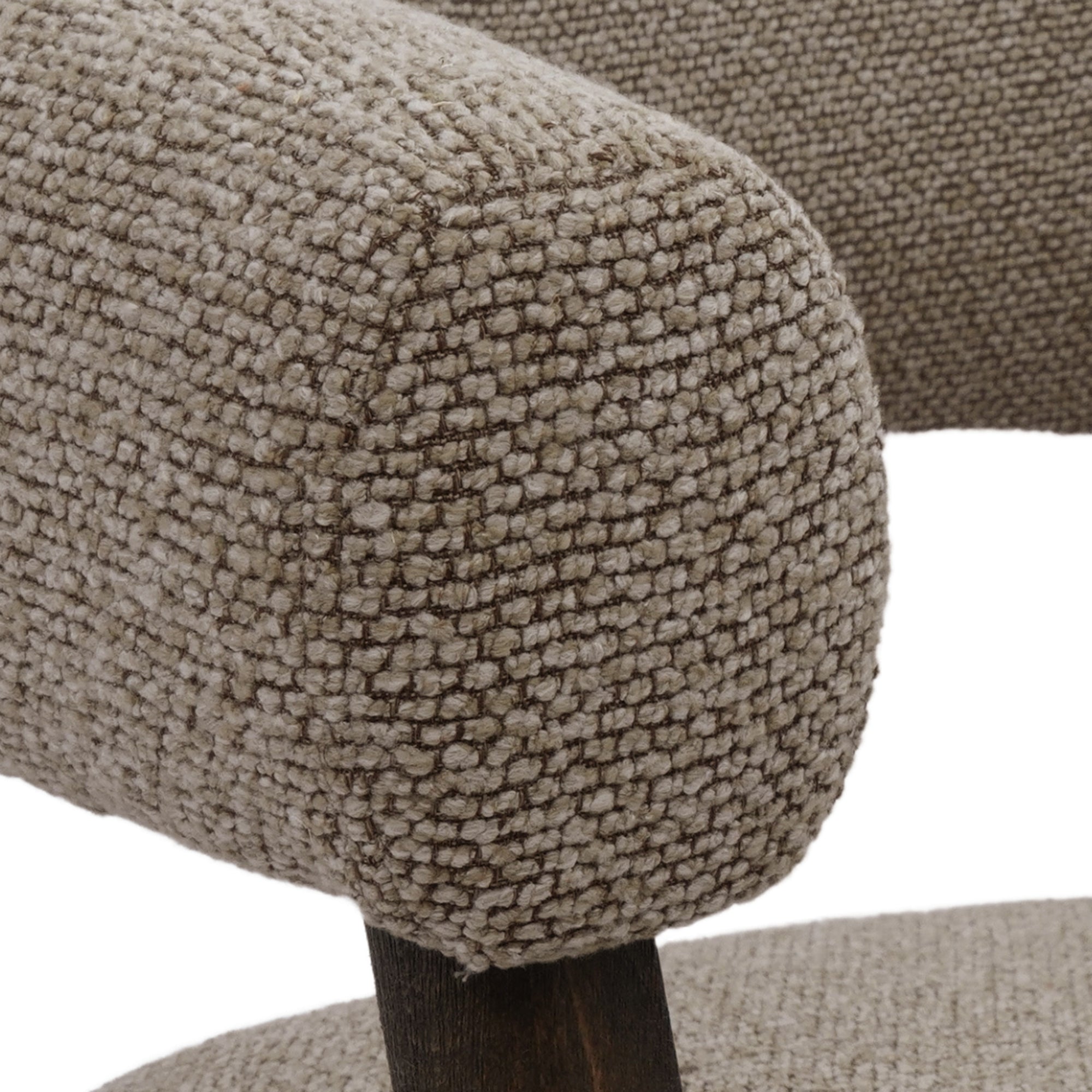 Surin Accent Armchair - Brown Plush Side Chair-DECOROLALA
