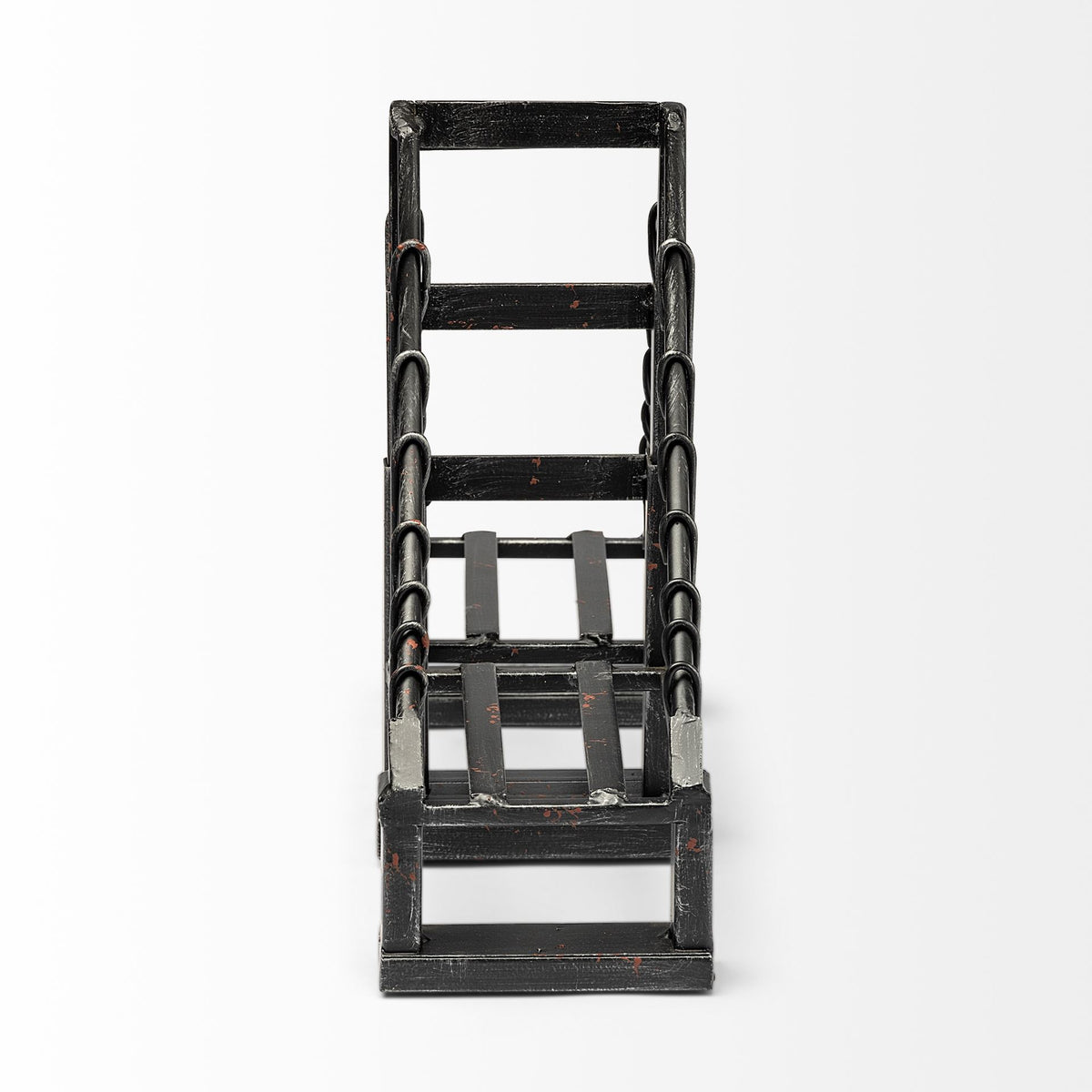 Suspension Set of 2 19L x 4W Brown Wrought Iron Suspension Bridge Bookends-Bookends-DECOROLALA