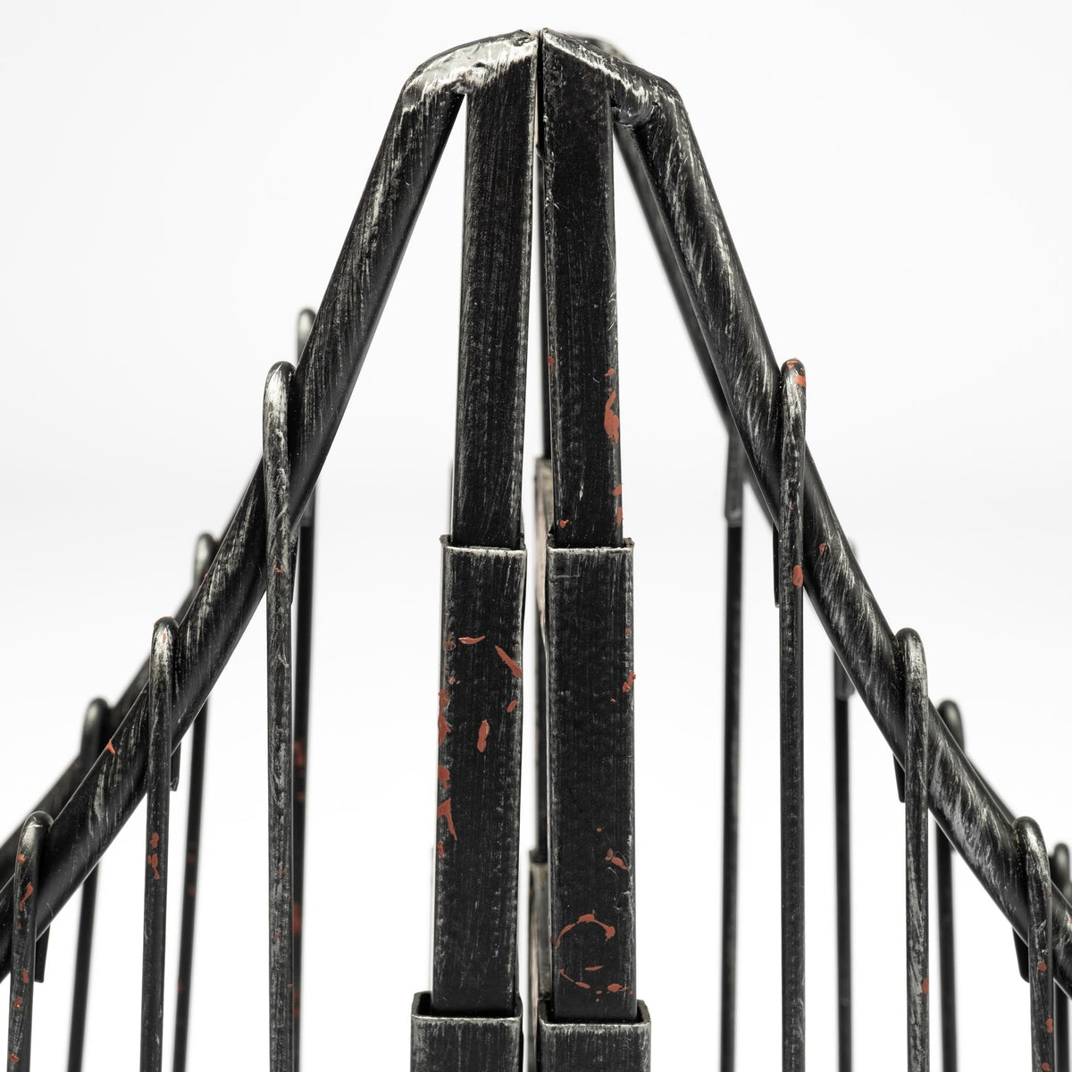 Suspension Set of 2 19L x 4W Brown Wrought Iron Suspension Bridge Bookends-Bookends-DECOROLALA