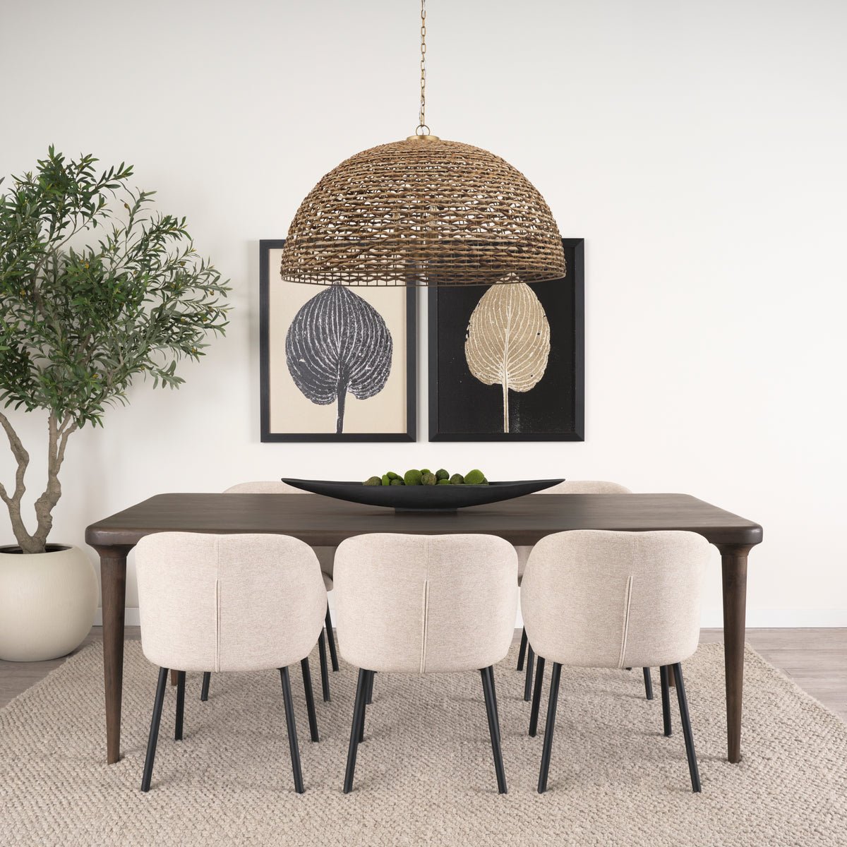 Suvan 72"L x 36"W Rectangular Dining Table | Modern | Wood | Seats 6-Dining Tables-DECOROLALA