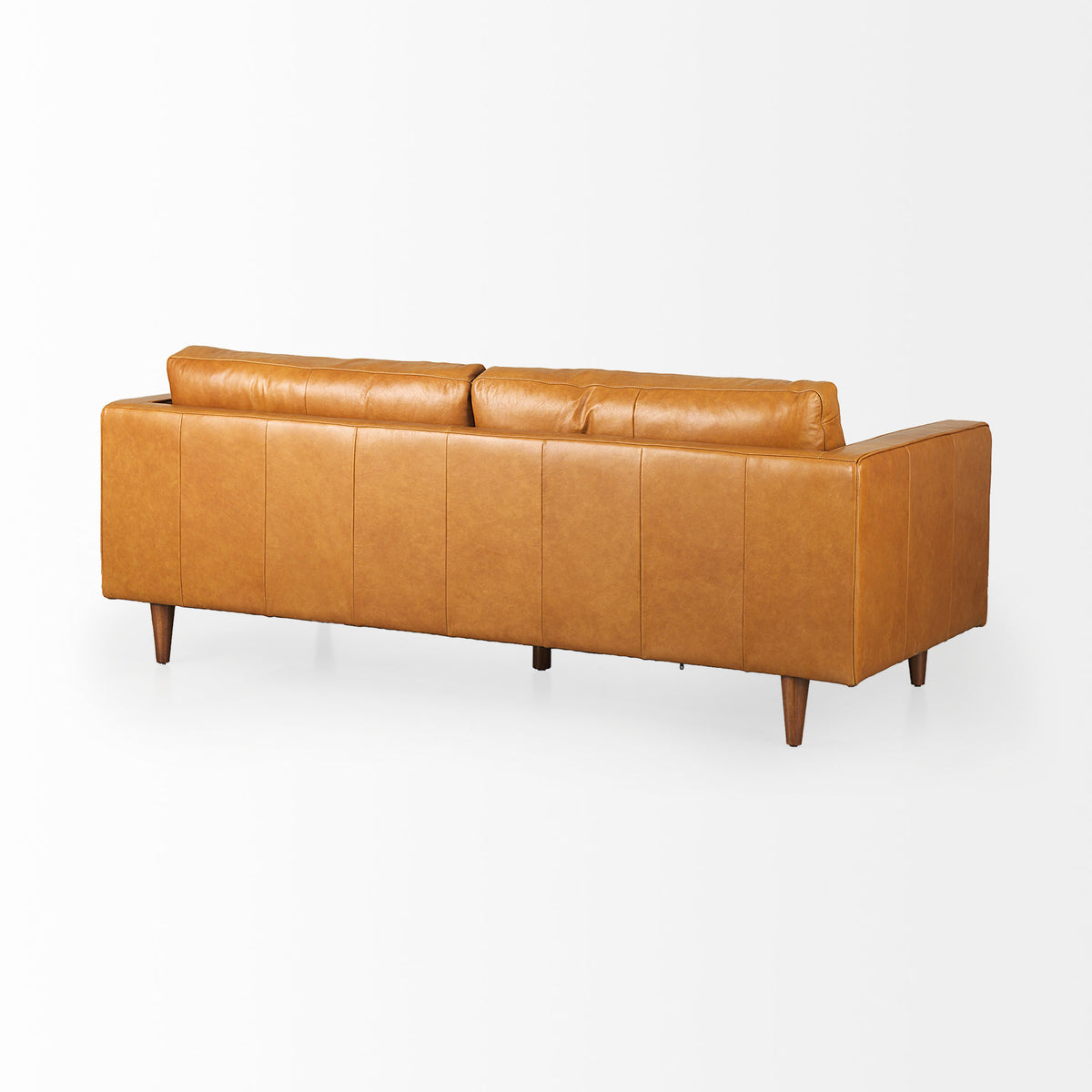 Svend 88.0L x 38.0W x 34.0H Leather Sofa-Sofa & Sectionals-DECOROLALA