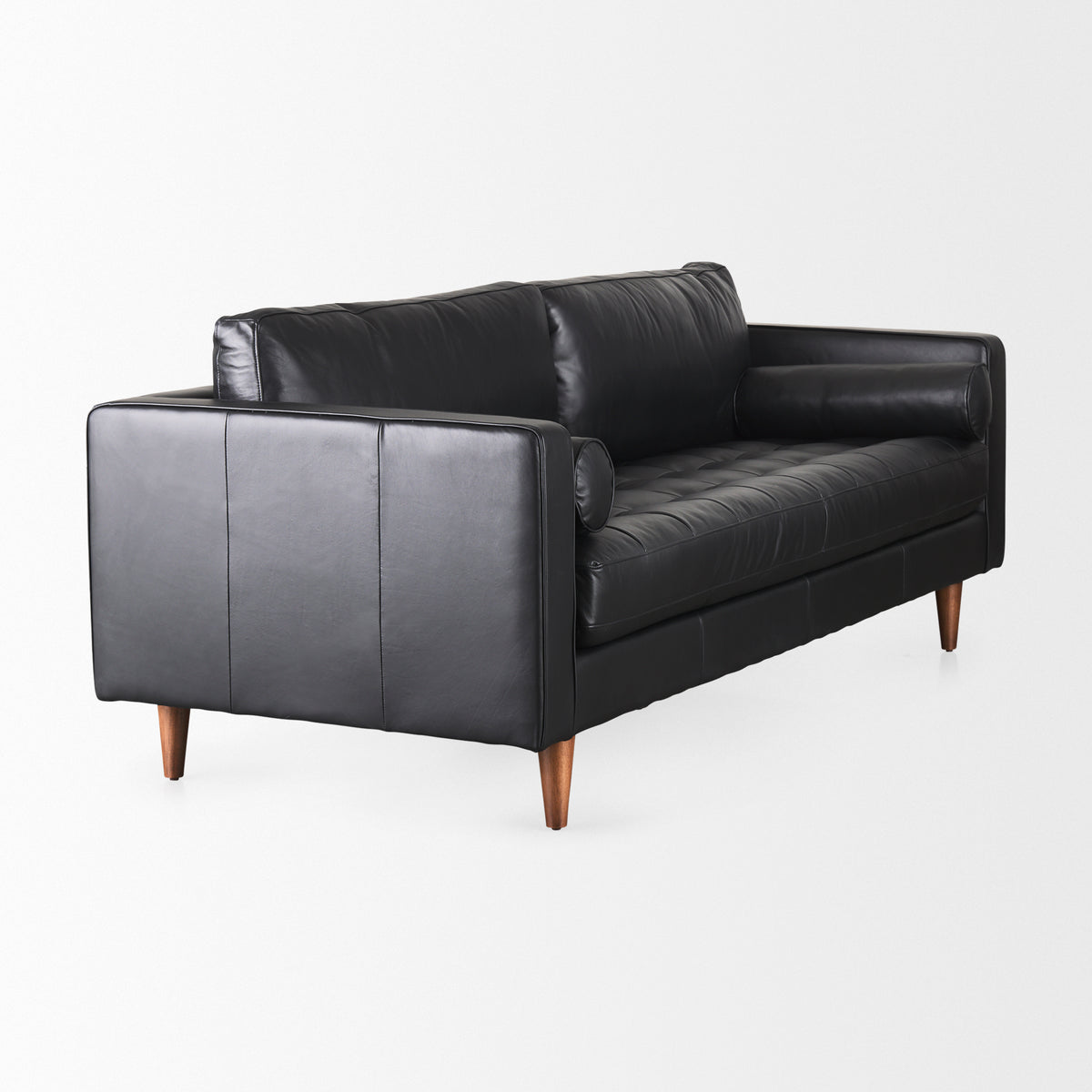 Svend 88.0L x 38.0W x 34.0H Leather Sofa-Sofa & Sectionals-DECOROLALA