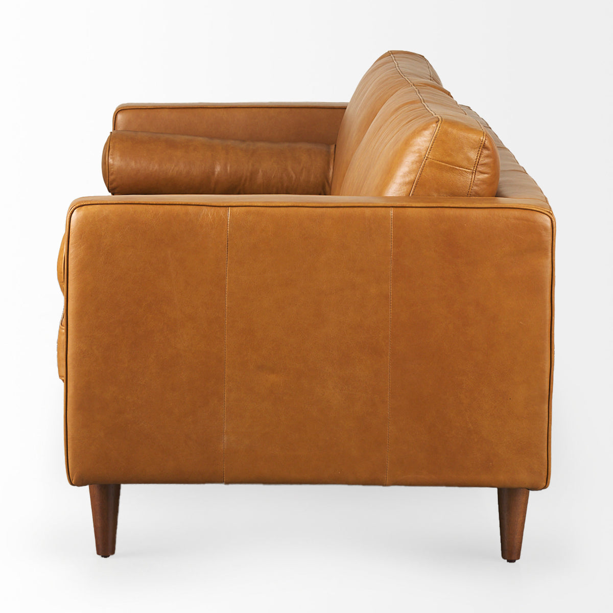 Svend 88.0L x 38.0W x 34.0H Leather Sofa-Sofa & Sectionals-DECOROLALA