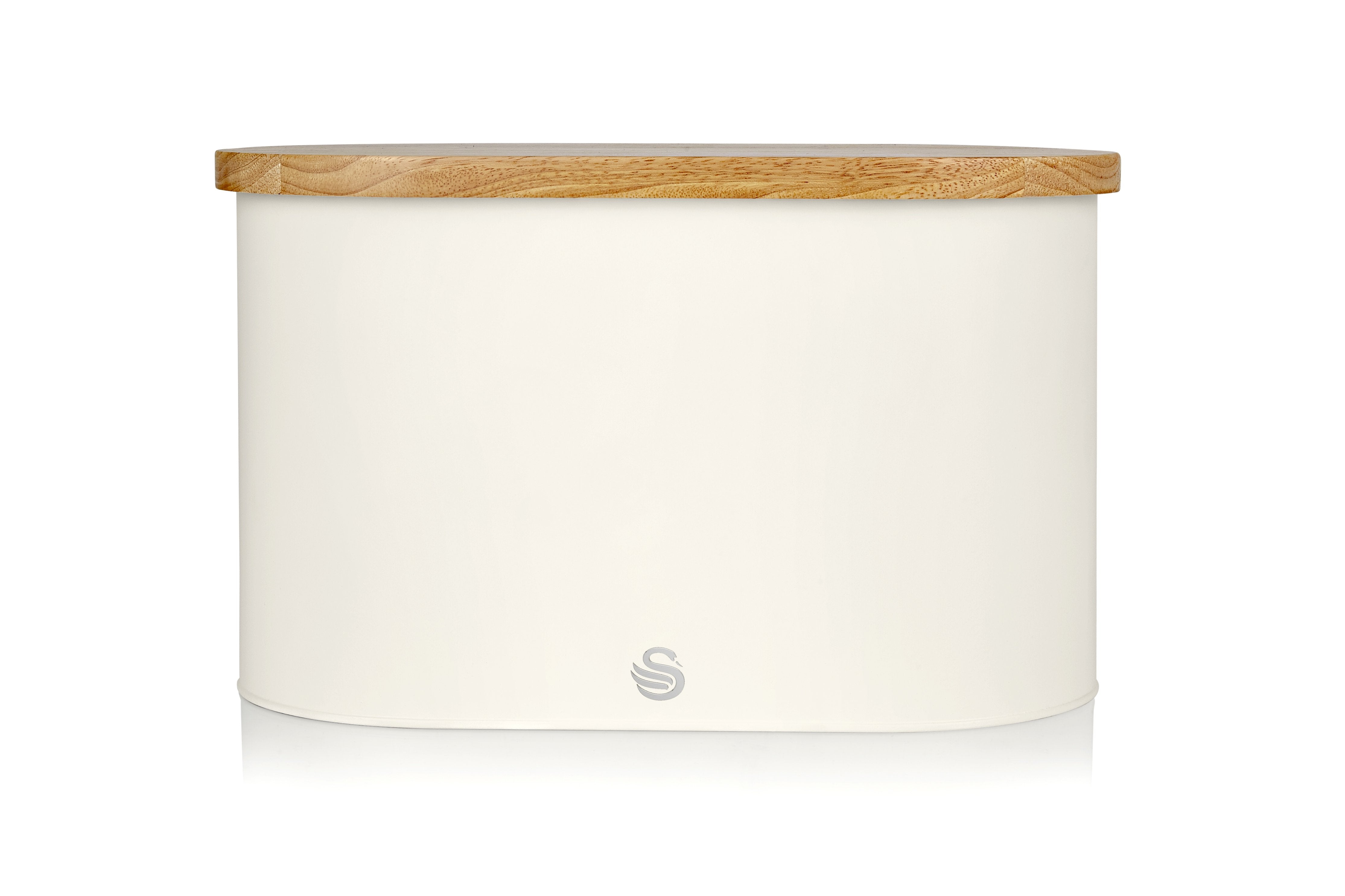 Swan Bread Bin with Cutting Board Lid-Cutting Board-DECOROLALA