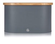 Swan Bread Bin with Cutting Board Lid-Cutting Board-DECOROLALA