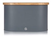 Swan Bread Bin with Cutting Board Lid-Cutting Board-DECOROLALA