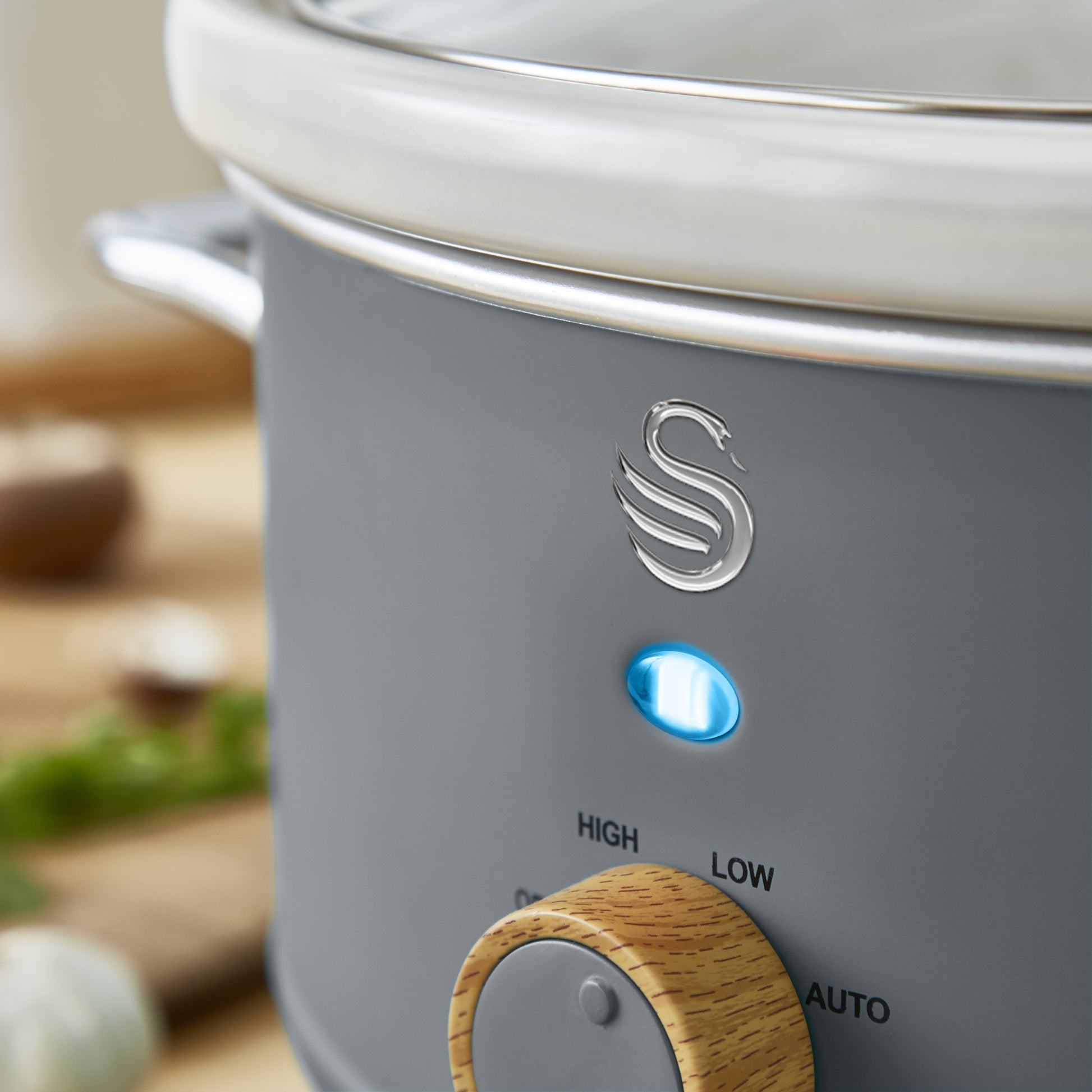 Swan Slow Cooker 3.5L - Glass Lid Ceramic-Slow Cookers-DECOROLALA