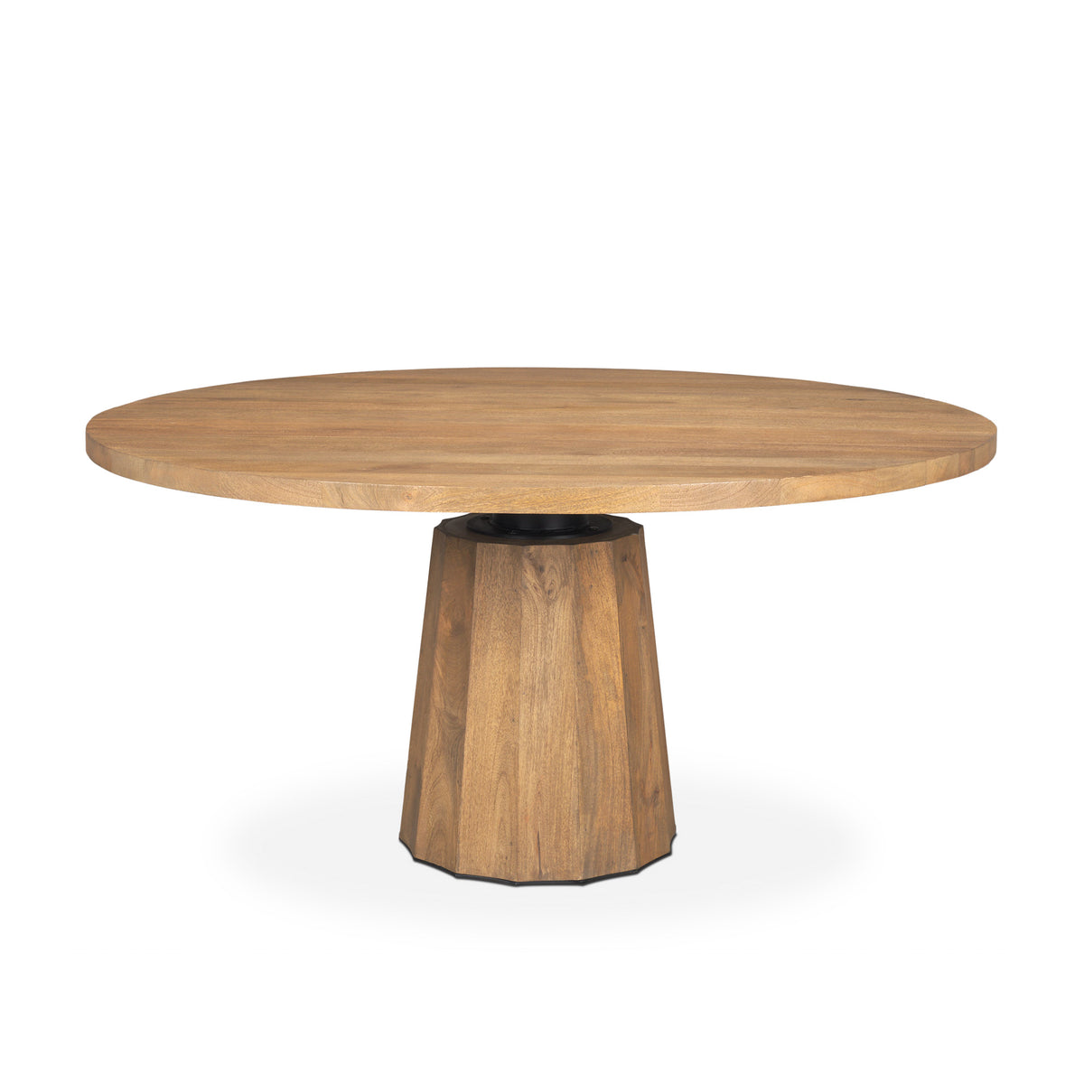 Swanson 60" Round Pedestal Dining Table | Wood | Seats 6-Dining Tables-DECOROLALA