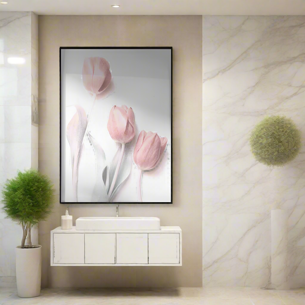 Sweet Pink Flower Wall Art by Delphine Devos-canvas-DECOROLALA