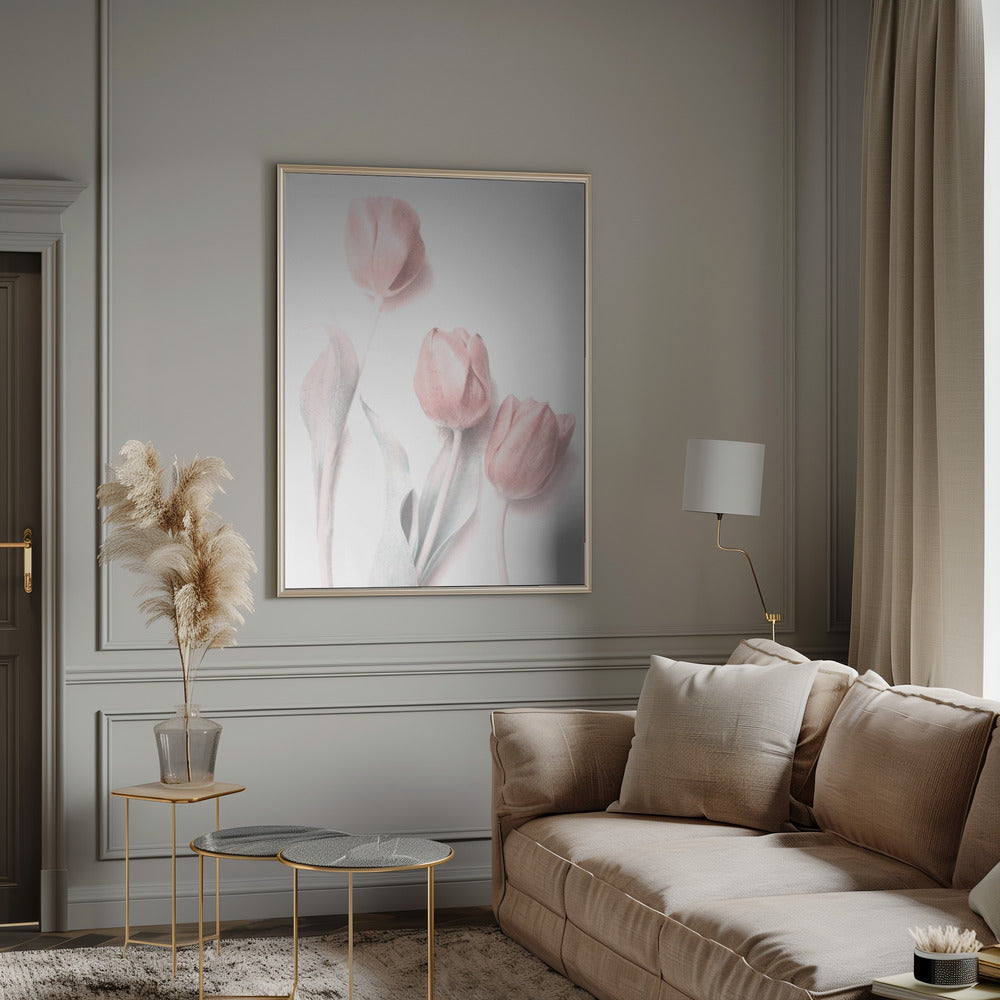 Sweet Pink Flower Wall Art by Delphine Devos-canvas-DECOROLALA